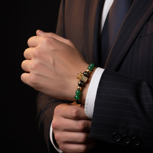 CORONA-JADE-ORO LAMINADO 18K