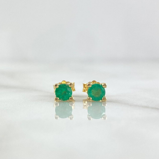 Topitos ORO 18K con Esmeralda