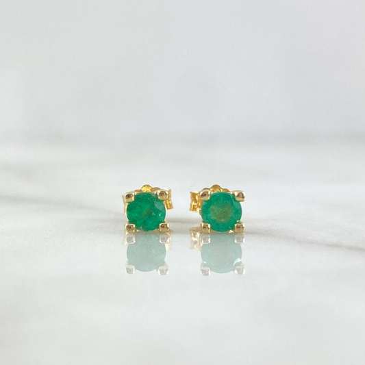 Topitos ORO 18K con Esmeralda