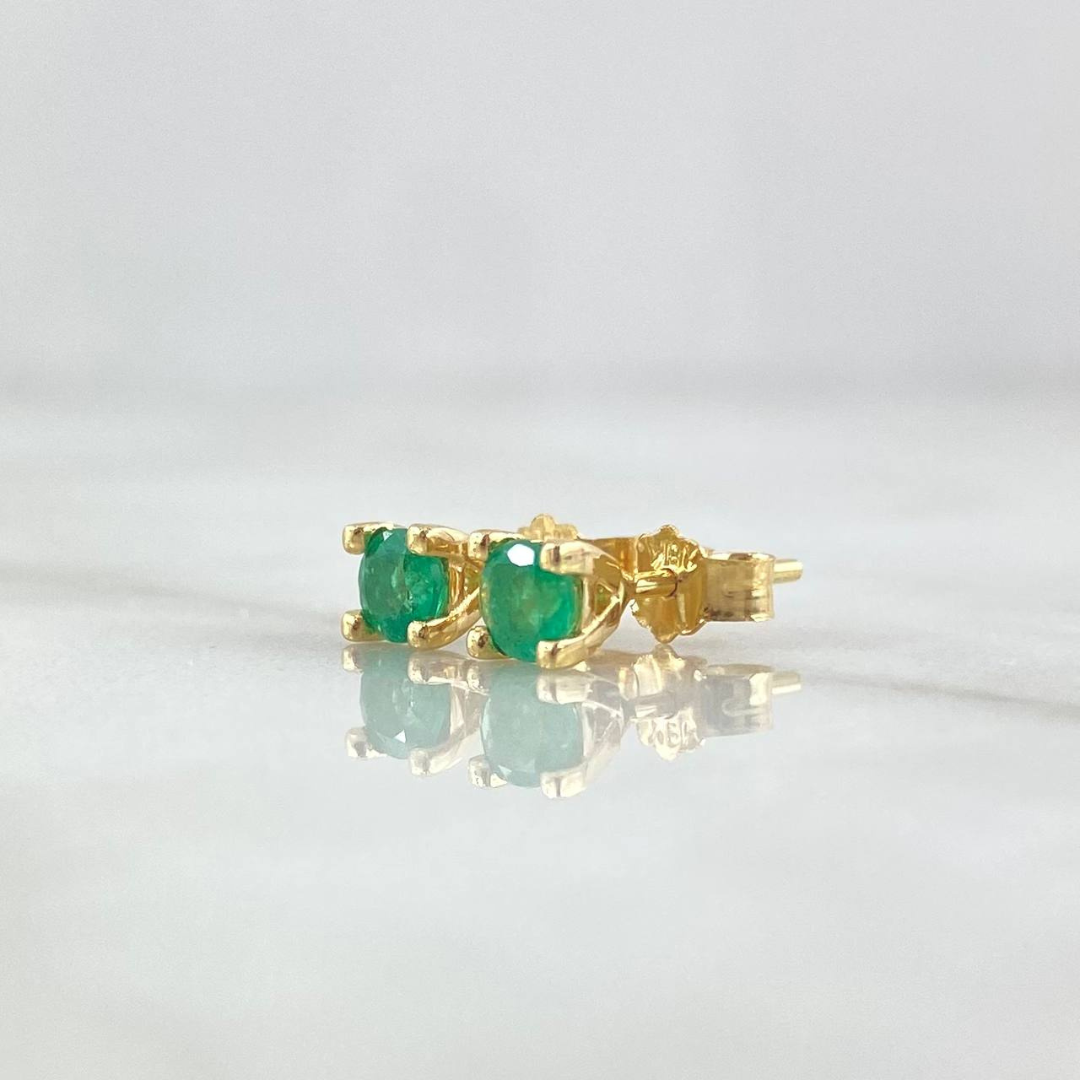 Topitos ORO 18K con Esmeralda